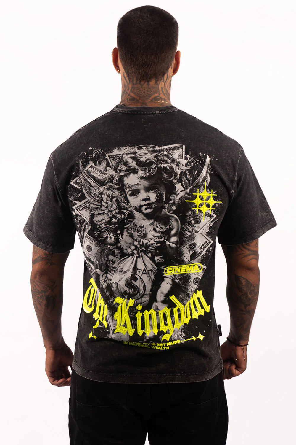Playera Oversize Acid Wash The kingdom