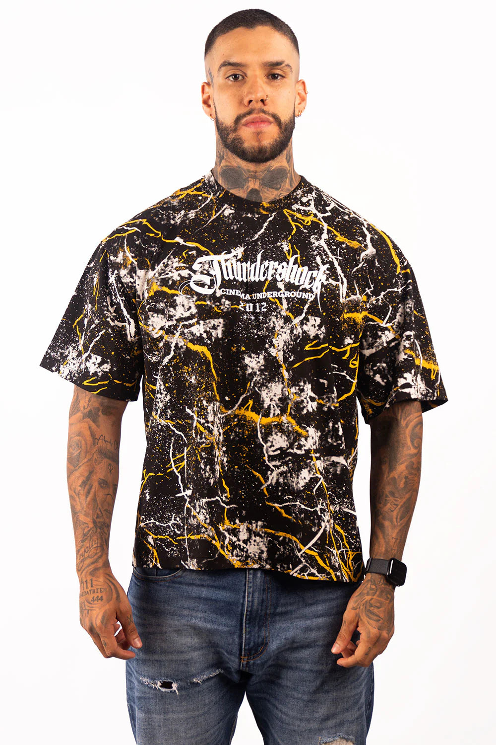 Playera Oversize Boxy Fit Thunder Pikachu