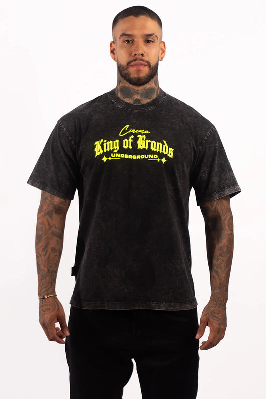 Playera Oversize Acid Wash The kingdom