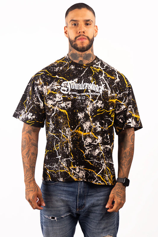 Playera Oversize Boxy Fit Thunder Pikachu
